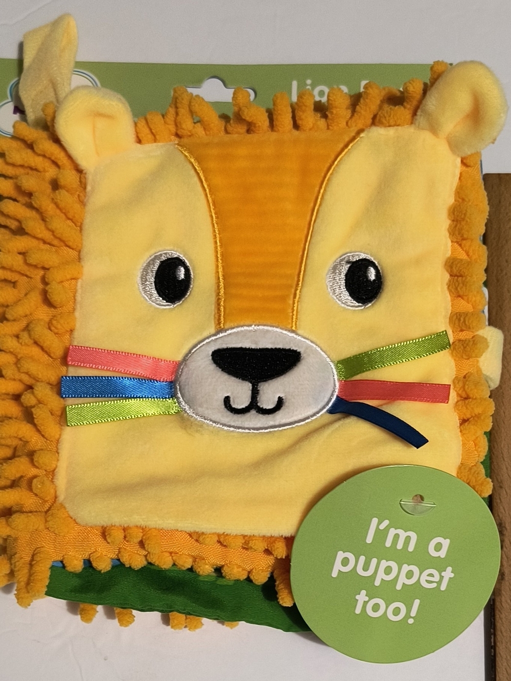 Yellow Lion Hand Puppet Plush for Kids - Soft Plush Comfort Toy